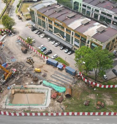Everrise Jalan Setia Raja - test pile ongoing