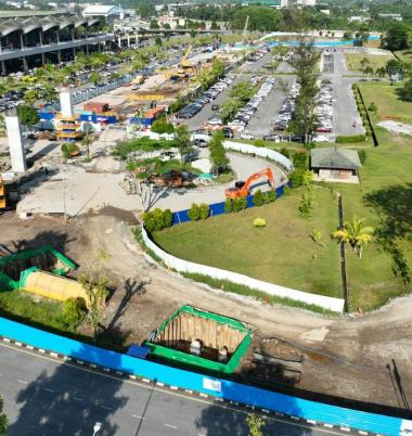 SR06 Kuching International Airport Station in progress