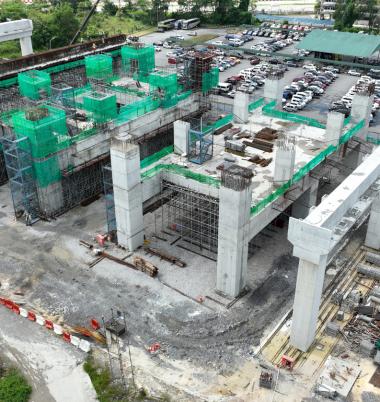 SR10 Simpang Tiga Station progress